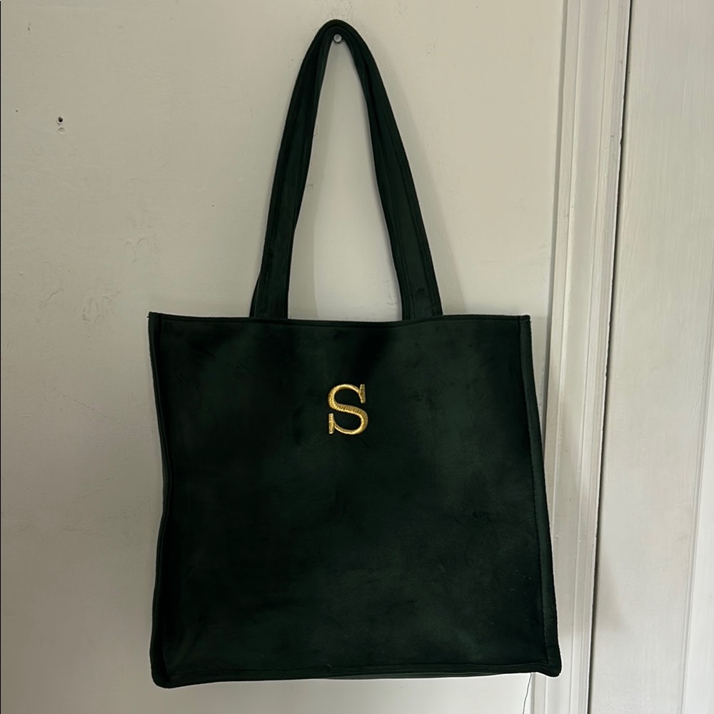 Oversized Elegant Green Tote Bag
